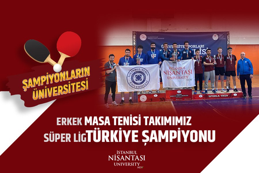 Erkek Masa Tenisi Süper Lig Türkiye  Şampiyonuyuz!