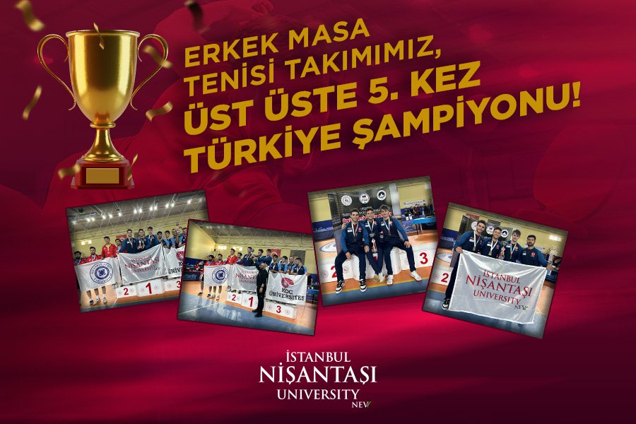 Erkek Masa Tenisi Takımımız, 5. Kez Türkiye Şampiyonu oldu