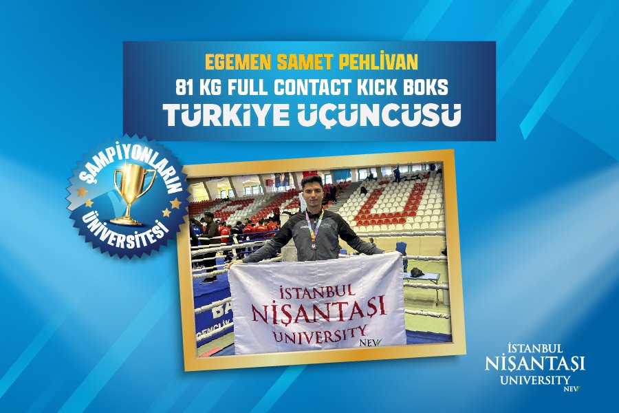 OUR STUDENT SAMET PEHLİVAN IS THE 81 KG FULL CONTACT KICKBOXING THIRD PLACE WINNER OF TURKEY