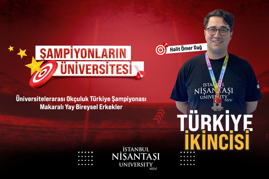 Üniversitelerarası Okçuluk Türkiye Şampiyonası Makaralı Yay Bireysellerde Halit Ömer Dağ Türkiye İkincisi