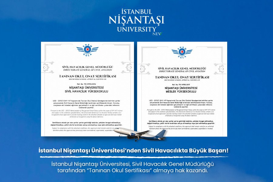 İstanbul Nişantaşı Üniversitesi’nden Sivil Havacılıkta Büyük Başarı!
